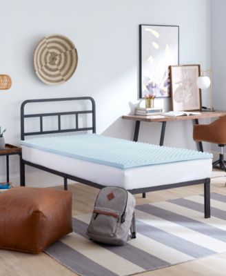 ProSleep - Back to Campus 1.5" Convoluted Gel-Infused Memory Foam Mattress Topper, Twin XL