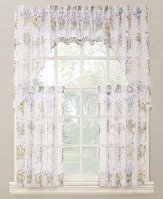 No. 918 - Eve's Garden 54" x 38" Pair of Swag Valances