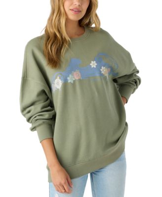 O'Neill - Juniors' Oversized Graphic Crewneck Sweatshirt
