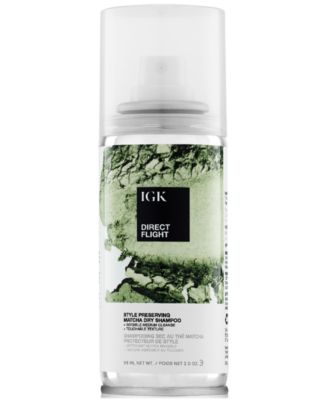 IGK Hair - Travel-Size Direct Flight Style Preserving Matcha Dry Shampoo