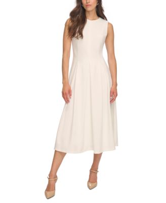 Calvin Klein - Women's Sleeveless Pleated Midi Dress