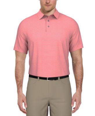 PGA TOUR - Men's Heathered Feeder Stripe Golf Polo Shirt