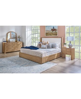 Furniture - Nordic 3 Pc. Queen Upholstered Storage Set (Bed, Dresser & Nightstand)