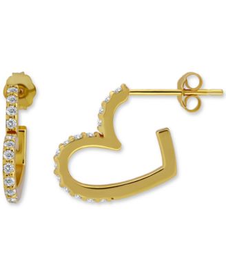 Giani Bernini - Cubic Zirconia Octagon & Square Drop Earrings in 18k Gold-Plated Sterling Silver