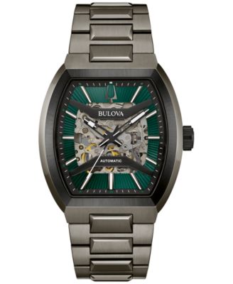 Bulova - Men's Automatic Gray Stainless Steel Bracelet Watch 40mm