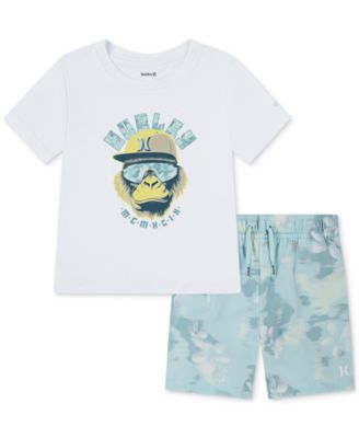 Hurley - Toddler Boys Osaka Swim Top & Shorts, 2 Piece Set
