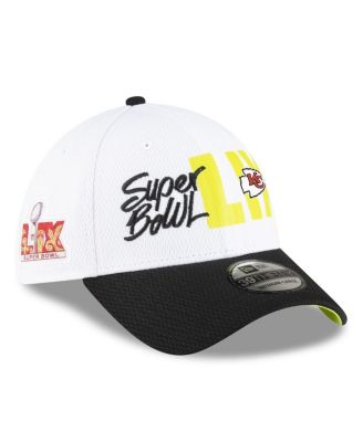 New Era - Men's White/Black Kansas City Chiefs Super Bowl LIX 39THIRTY Flex Hat