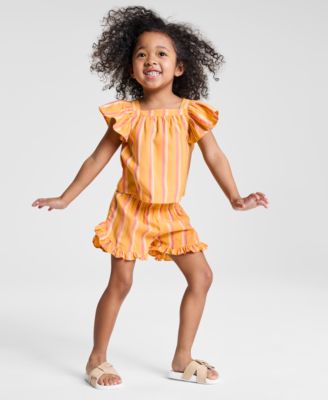 Epic Threads - Toddler Girls Stripe Woven Short Set