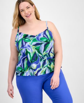 Tahari ASL - Plus Size Printed Camisole