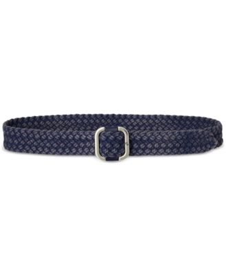 Lauren Ralph Lauren - Slide-Buckle Woven Denim Belt