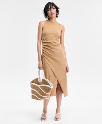 I.N.C. International Concepts - Women's Faux-Wrap Midi Dress