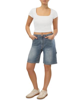 Almost Famous - Juniors' High-Rise Denim Jorts