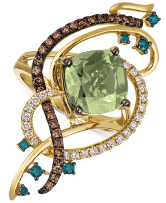Le Vian - Mint Julep Quartz™ (3-1/4 ct. t.w.) & Diamond (3/4 ct. t.w.) Statement Ring in 14k Gold